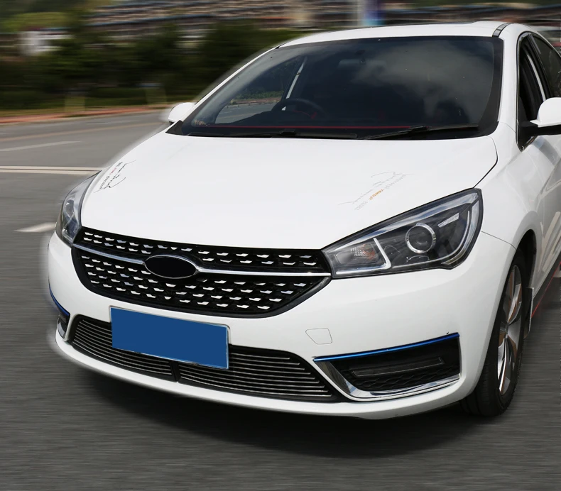 Для Chery ARRIZO5 ARRIZO 5, новинка, нержавеющая сталь, управление, передняя сторона, звездная сетка, блестки, Внешнее украшение, автомобильные аксессуары