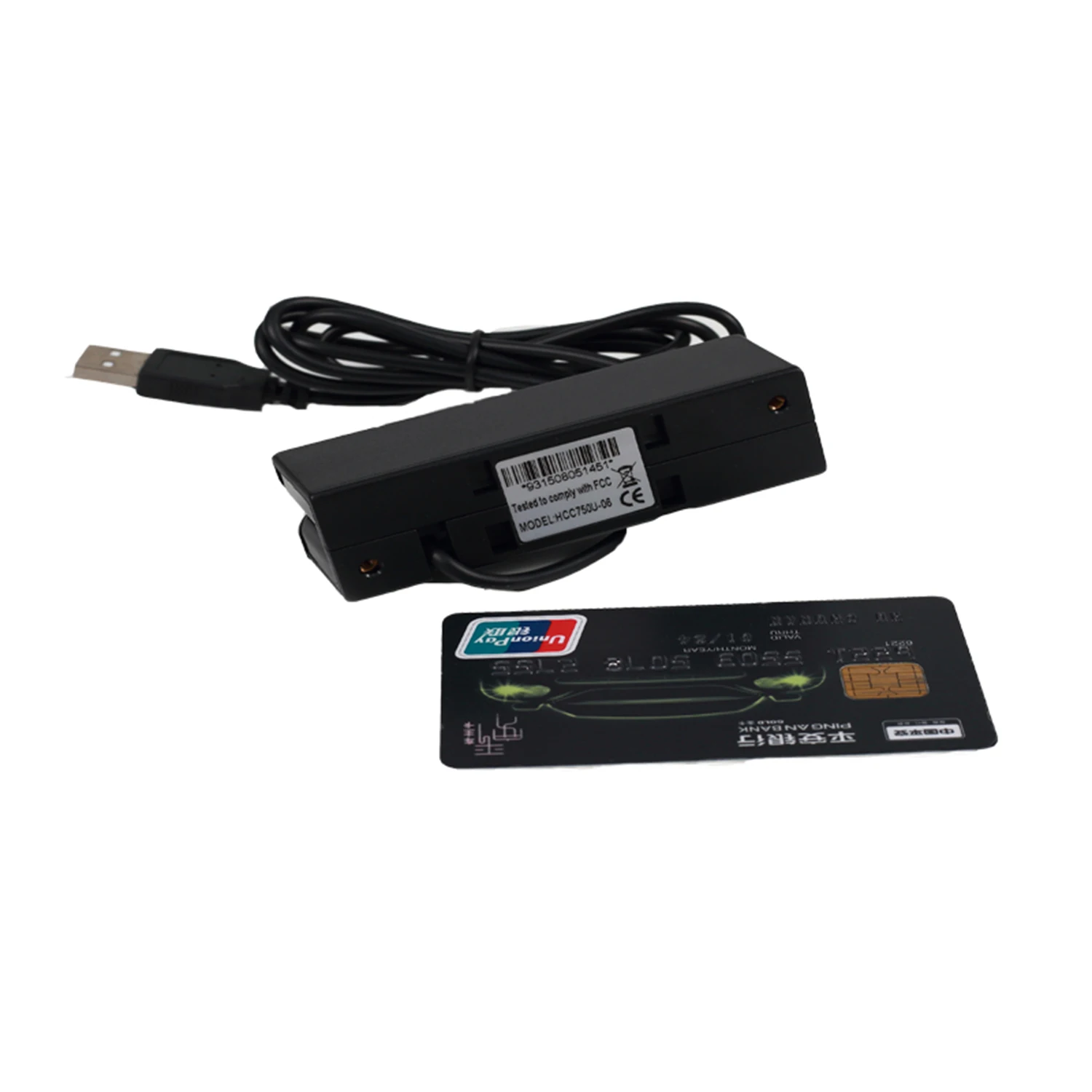 Дешевые 3 трека USB для карт с магнитной полосой считыватель с бесплатным SDK HCC750