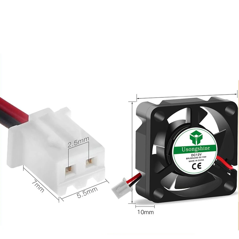 Части 3D-принтера DIY Reprap DC 5V 12V 24V 2Pin мини охлаждающий бесщеточный вентилятор 3010 30 мм 30x30x10 мм маленький вытяжной вентилятор