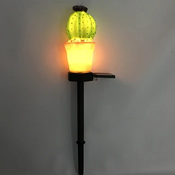 

LED Solar Energy Lamp IP65 Waterproof Cactus Light Sensor Control Spike Light for Outdoor Garden Path Street Courtyard Lighting