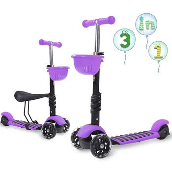 

Kids Scooter For Toddlers Kids With Seat Adjustable Detachable Portable Folding Children's Tricycle Scooter Balance Bike