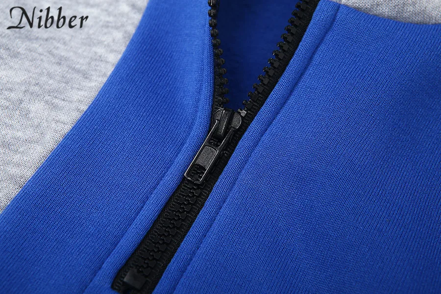 Nibber pure Patchwork Уличная Повседневная Толстовка женские топы Осень Свободный узкий Свитшот mujer Harajuku Базовая активная одежда пуловер