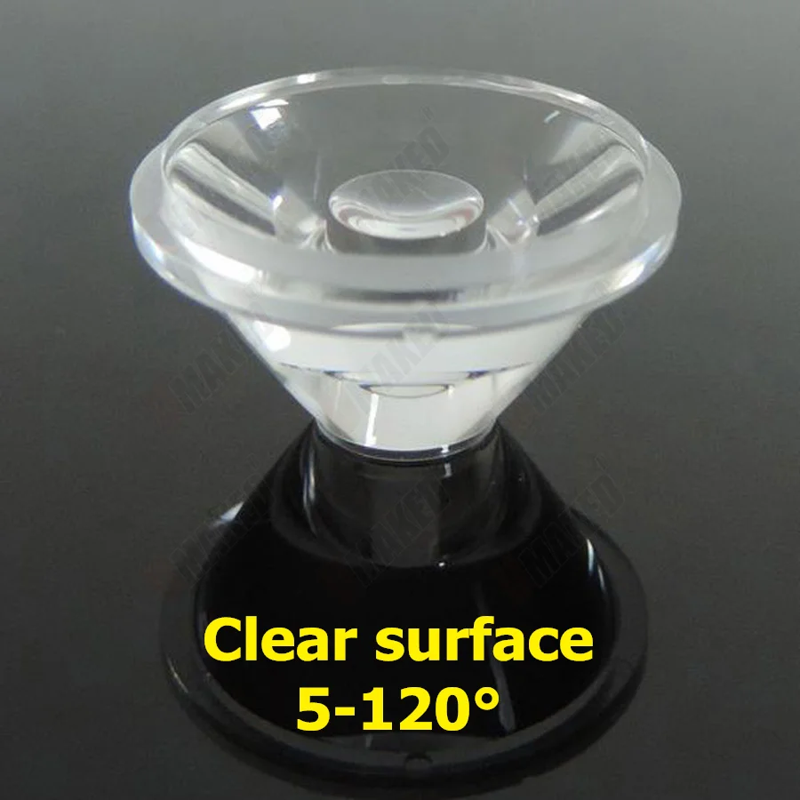 20mm 5 8 15 30 45 60 90 120 Fokszám PMMA clear/frosted ledes objektív számára 1W 3W 5W ledes ligh diodes Szalmaszál, ledes lenses számára DIY