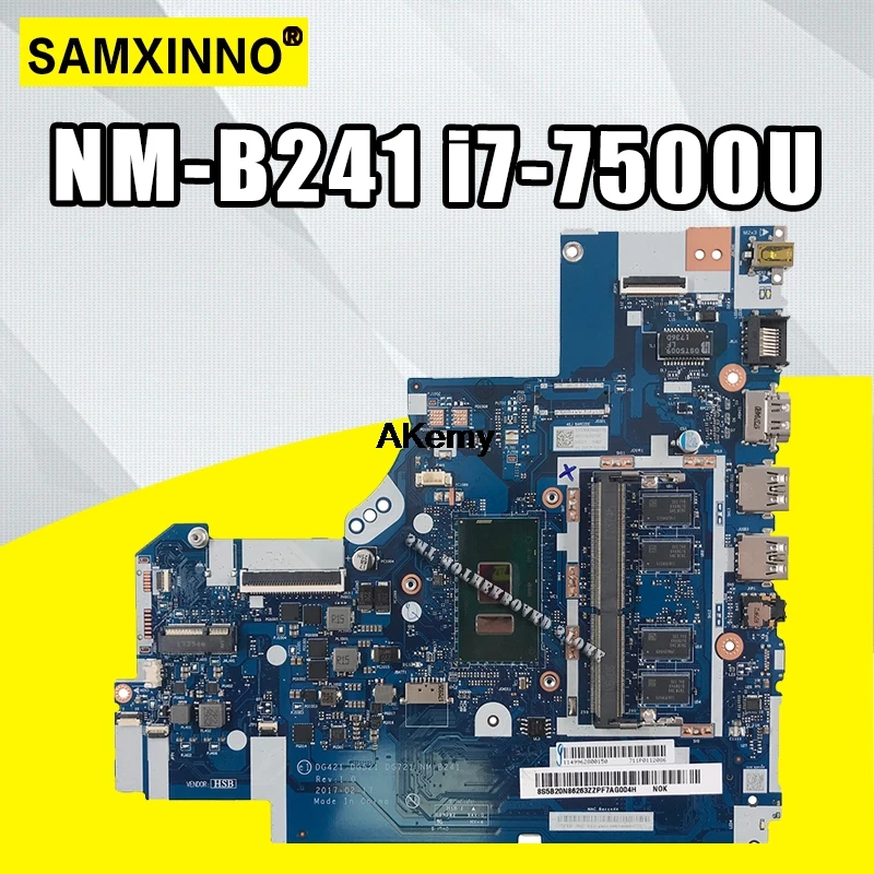 5B20N86271 Mainboard For Lenovo ThinkPad 320-15IKB 320-15isk V320 Laptop Motherboard i7-7500U 4G DG421 DG521 DG721 NM-B241