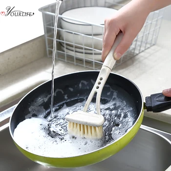 

OYOURLIFE Kitchen Long Handle Cleaning Brush Tableware Cooking Bench Sink Brush Dish Washing Brush Kitchen Cleaning Products