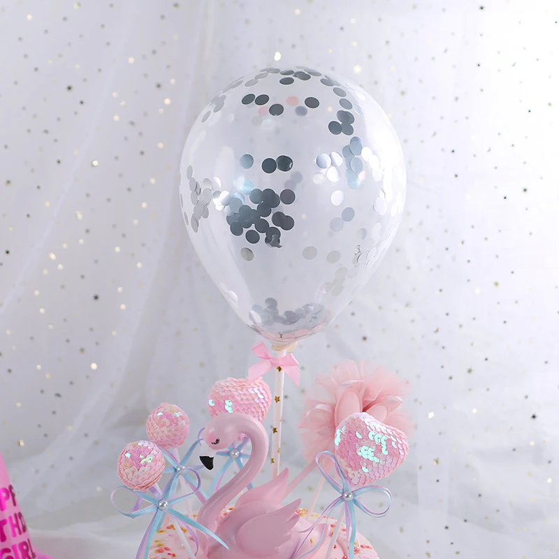 3 шт./компл. 5 дюймов сердце или круглый воздушный шар &quotКонфетти&quot украшение для