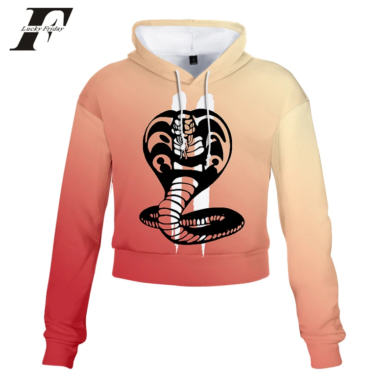 Kpop Cobra Kai Женская толстовка с 3D принтом толстовки капюшоном со змеиным узором