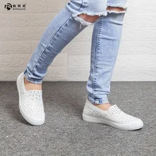 Женская обувь; белые туфли на плоской подошве; нескользящая обувь; повседневная обувь на низком каблуке; женская обувь