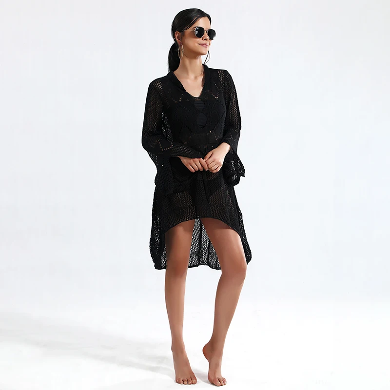 BOKAMODA 2019 New Arrivals Women's Bathing Suit Handmade Cover Up Crochet Lace Bikini Swimsuit Dress 6 Colors BOKAMODA 2019 New Arrivals Women's Bathing Suit Handmade Cover Up Crochet Lace Bikini Swimsuit Dress 6 Colors