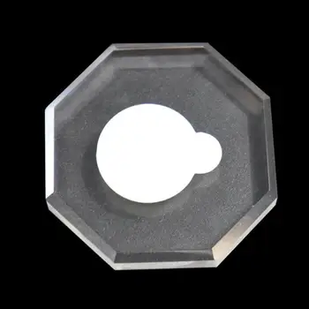 

4pcs Professional Grafted Eyelash Glass Pads Crystal Gasket Tools Under Eyelash Pad Transparent Eyelash Octagon Pallet Pad