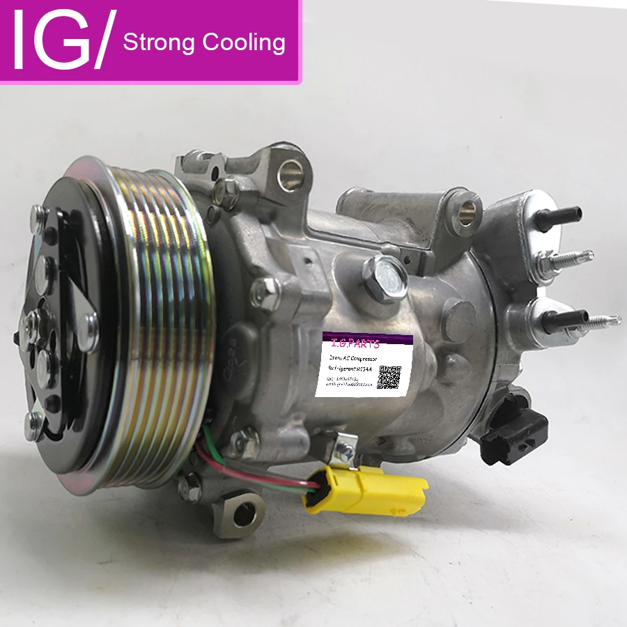 Новый компрессор переменного тока SD7C16 для Peugeot 407 508 Citroen C5 C6 9683055180 9800840380 6453WW 6453SN