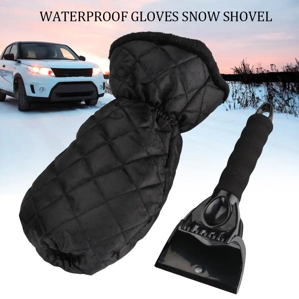 Ice Scraper Car With Gloves Windshield Ice Scraper Snow Shovel Brush