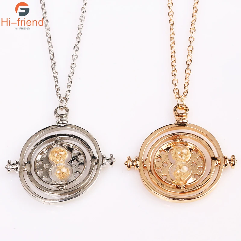 Collar con colgante de la serie Time volter para mujer, joyería de moda, collar de cristal de arena