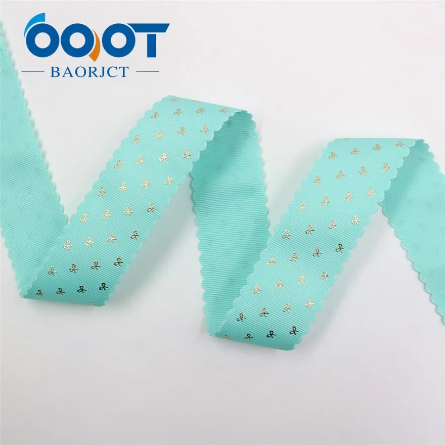 OOOT BAORJCT I-19729-1747, 38 мм, 10 ярдов сплошной цвет горячего тиснения лук-узел корсажные ленты, лук крышка DIY аксессуары украшения - Цвет: I-19729-1747