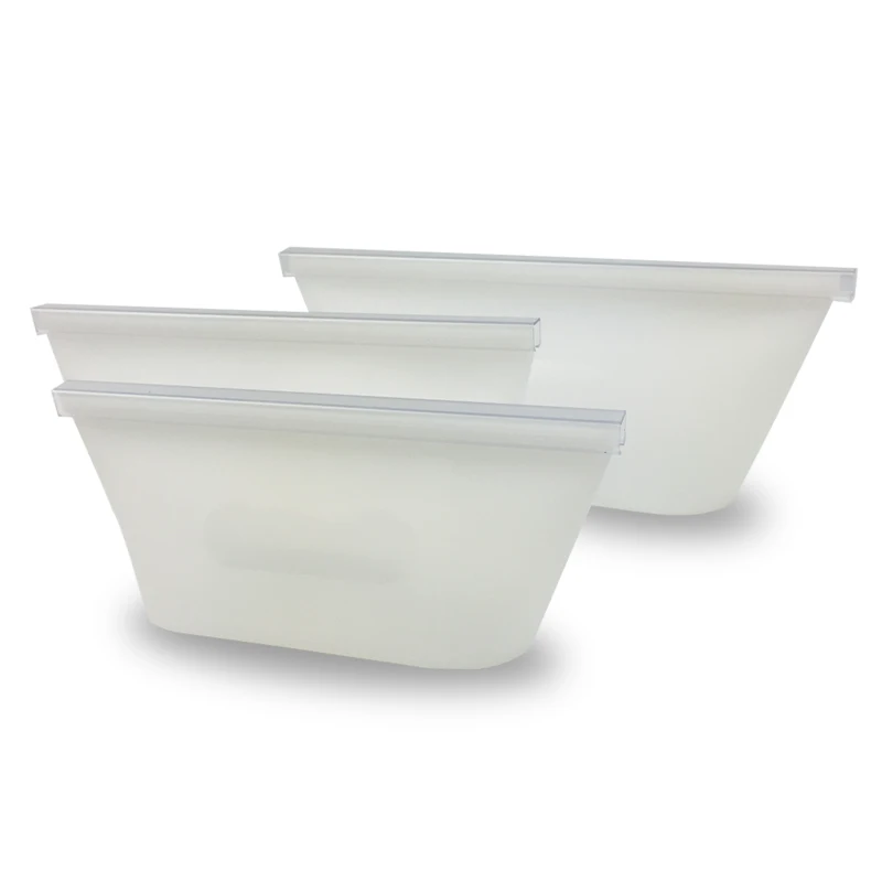3pcs white bowl Коробки для обедов Еда контейнер Портативный Риса контейнер столовые сервизы многоразовые силиконовые Еда сумка Свежий Герметичная Кружка-загерметизированные мешки - Цвет: 3pcs white bowl