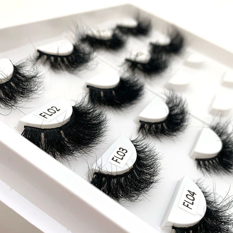 Mikiwi FL 18-22mm Fluffy Lashes 10/20/30/50/100 Pairs 100% Handmade Messy Wholesale 3d Mink Make up Lashes Dramatic Eyelashes 5