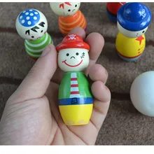 Детская фитнес-игрушка деревянные образовательные игрушка пчелы Боулинг