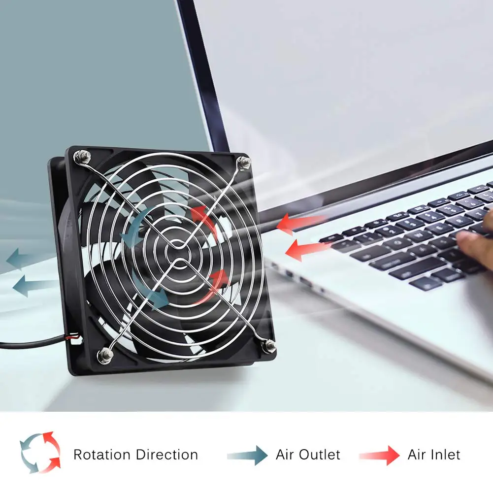 Ventiladores Usb Alimentados por Gdstime em Cabo Usb Receptor av Arrefecimento Dual dc 5v 40 mm 50 mm 60 mm 80 mm 92 mm 120 Milímetros 140 Milímetros dc - Imagem 2