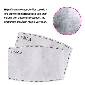 

1/5/10 Pcs PM2.5 5Layer Filter paper Mask Anti-Fog Haze Anti-pollution Mouth Mask Activated carbon Mask Filter paper Health Kits