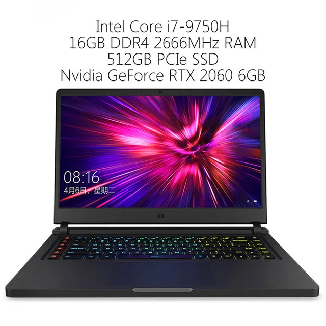 Xiaomi mi Ga mi ng ноутбук Intel Core i7-9750 H 16 Гб ОЗУ 512 ГБ SSD Windows 10 HD mi type-C Bluetooth ноутбуки - Цвет: i7 9750H 16GB 512GB