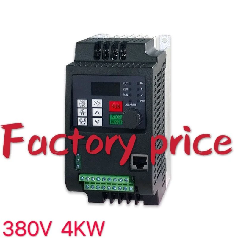 Frequency Inverter 380V 2.2KW 3 Phase Input 3 Phase Output VFD Variable Frequency Drive Converter Frequency Inverter 380V 2.2KW 3 Phase Input 3 Phase Output VFD Variable Frequency Drive Converter