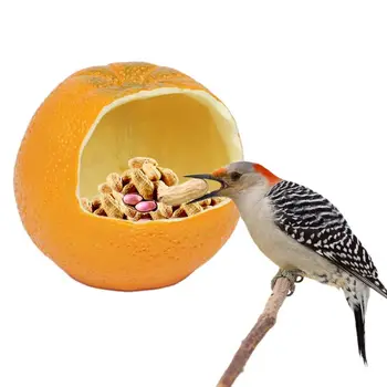 

Funny Fruit Shape Bird Parrot Feeder Cage Food Water Feeding Bowl Container