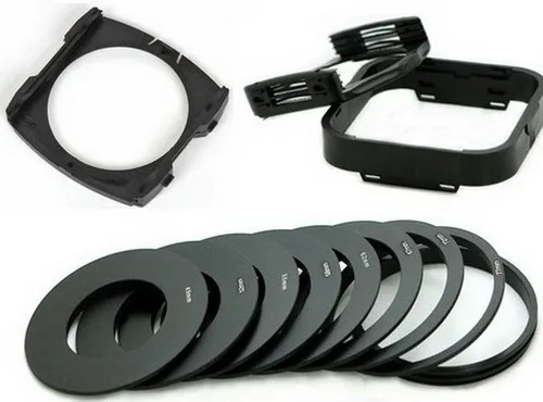 

Кольцевой адаптер 9 размеров от 49 мм до 82 мм + широкоугольный 2 держателя + набор крышек объектива для Cokin P