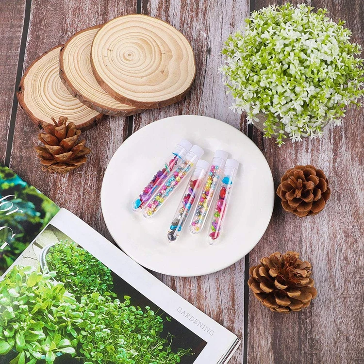 Tubos de Ensaio de Plástico com Tampas para Experimentos Científicos o Dia das Bruxas Christamas os Doces Forma de Armaze Pack Milímetros Limpar U-em 100 13x100 5 Ensaio De Plástico com Tampas para Experimentos