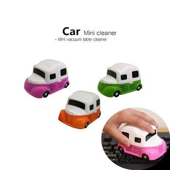 

Mini Car Design Desktop Cleaner Creative Portable Vacuum Cleaner Corner Desk Table Dust Cleaner Office Stationery School Supply