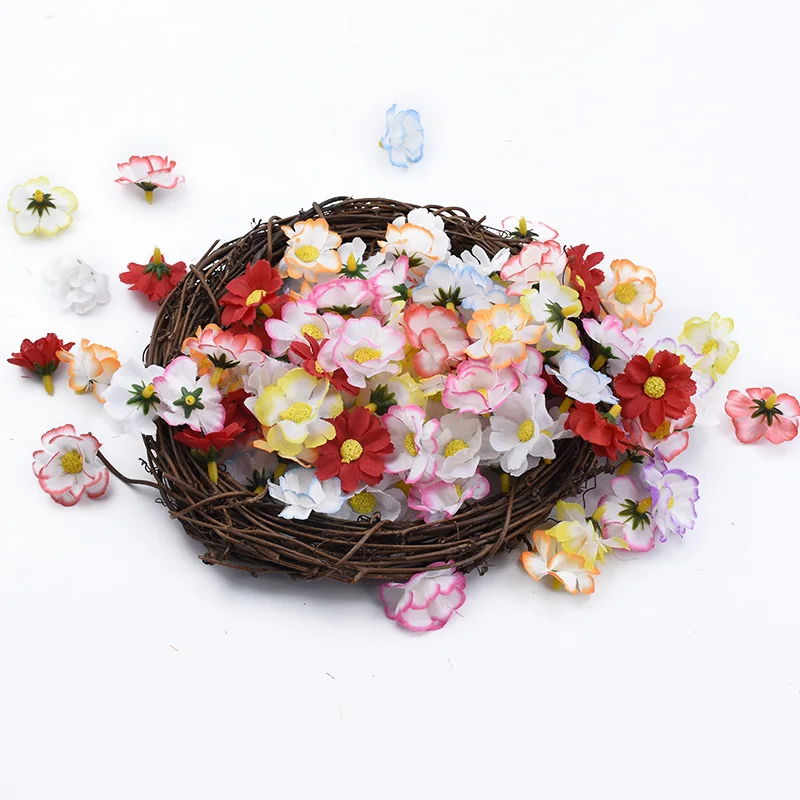 20 шт маленькие вишневые цветы украшения дома аксессуары поддельные цветы декоративные цветы венки свадебная брошь свадебные лепестки