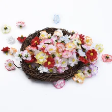 20 шт маленькие вишневые цветы украшения дома аксессуары поддельные цветы декоративные цветы венки свадебная брошь свадебные лепестки