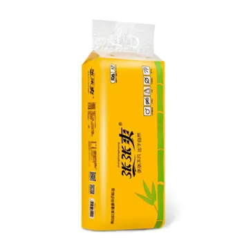 

10 Rolls Toilet Paper No Fluorescent Original Bamboo Pulp Paper 4-Ply Sheets