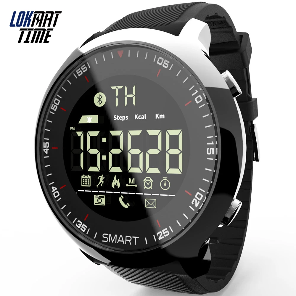Lokmat Time Fitness Smart Watch Sport Outdoor Activity Digital Clock Watches Pedometer Calling Reminder for iOS Android | Электроника