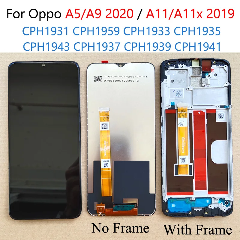 6.5 &quot For Oppo A11 / A11x 2019 A5 (2020) CPH1931 A9 CPH1937 CPH1939 LCD Display Touch Screen Digitizer Assembly Frame | Запчасти для
