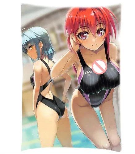 Аниме Shinmai Maou no Testament BURST наволочка подушки персонажей Mio Нарусэ& Мария Нарусэ прямоугольник с двух сторон Наволочка на подушку - Цвет: S18
