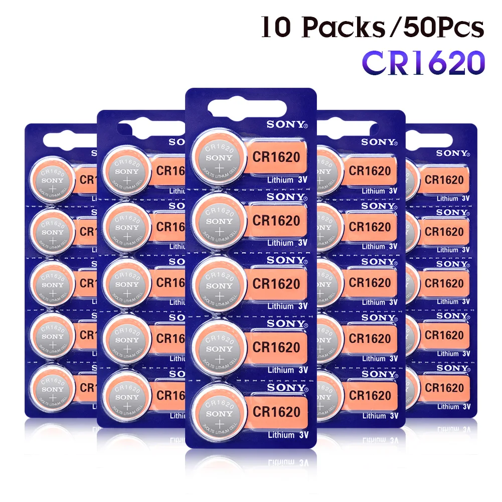4pcs/lot Sony Cr1620 Button Cell Batteries For Watch 3v Lithium Battery