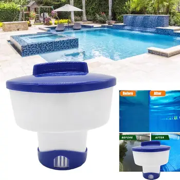 

10inch Floating Chlorine Chemical Auto Dispenser For Swimming Pool Spa Automatic Drug Box Dosing Device Swiming Pool Chlorine Su