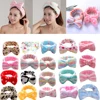 Korean Fashion Dot Printed Plush Bow Headbands Wash Face soft Hairband Makeup Headwrap Turban Elastic Headband Hair Accessories ► Photo 1/6