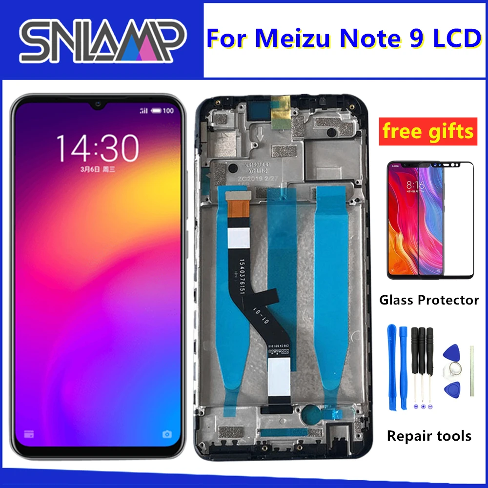 

6.2" Original Display For MEIZU NOTE 9 LCD Touch Screen Digitizer with Frame For Meizu M9 note 9 LCD Screen Replacement
