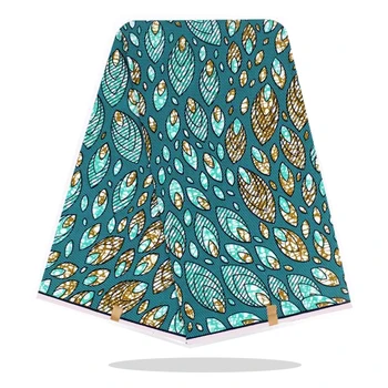 

Ankara African Wax Print Fabric Cotton 100%High Quality Dress Material Nigerian Wax Print Fabric By The Yard For Sewing RV09-8