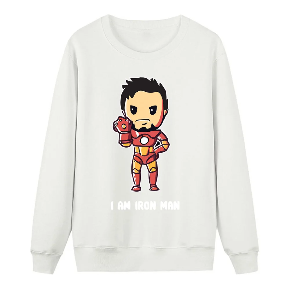Модные толстовки с капюшоном с персонажами фильма «мстители» Marvel, толстовки с супергерогероями, я Железный человек, пуловер с принтом из мультфильма, хлопковая уличная одежда, топы в стиле хип-хоп
