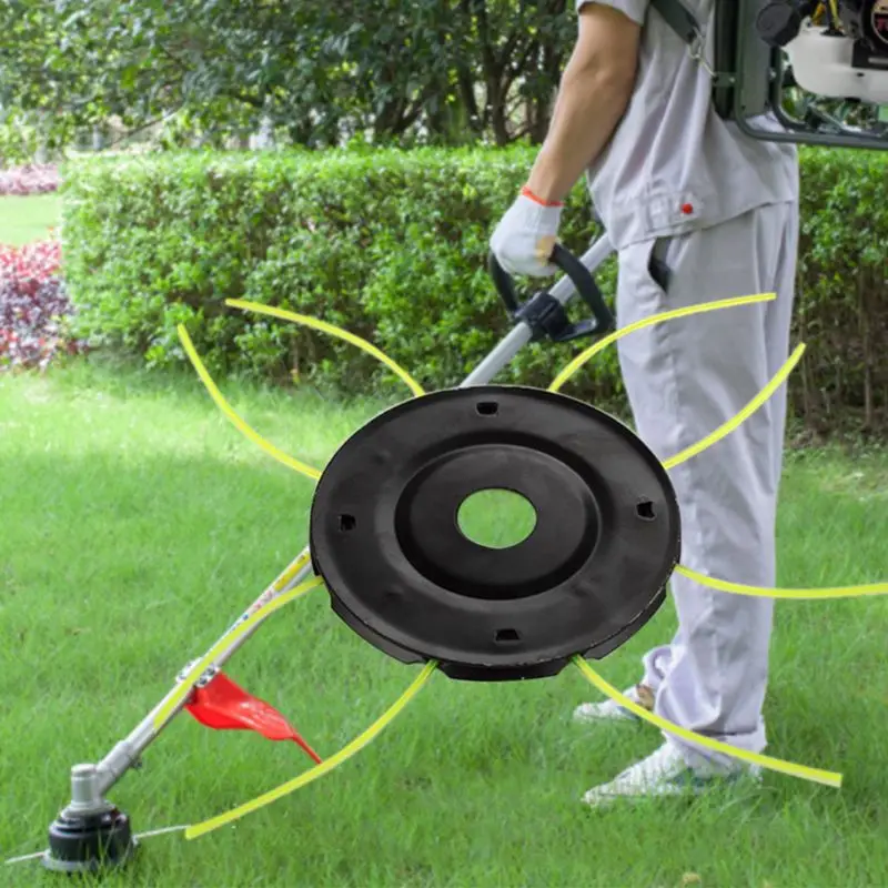 

Universal Grass Trimmer Head with 4 Cutting Lines String Brush Cutter Lawn Mower Garden Tool Replacement