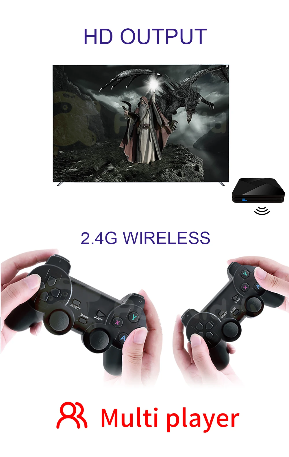 B-01 game box wireless game console PSP emulator is suitable for GBA home game console GAMEBOXchildren’s gift