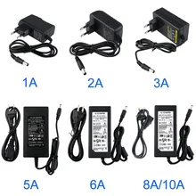 Conversor do transformador da iluminação do adaptador 1a/2a/3a/5a/6a/8a/10a para a luz de tira conduzida AC100V-240V