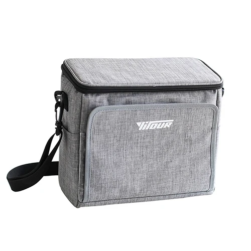 Gray Large Capacity Cooler Bag Thermo Lunch Picnic Box Insulated Pouch Bento Box Food Thermal Packet Travel Food Drink Delivery Bag - Цвет: Gray