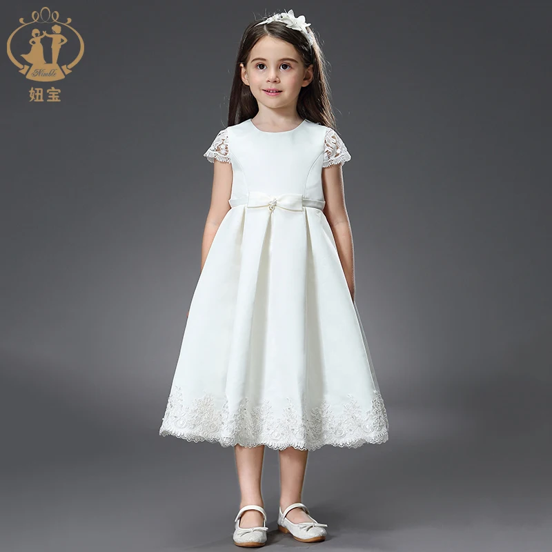 Nimble церемония принцессы кружевное официальное платье детская одежда с принтом