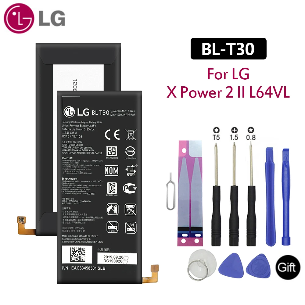 Аккумулятор для телефона Lg оригинальный X Power 2 Ii L64VL M320F M320N M322 L63BL K10 M320MLV7N 4500