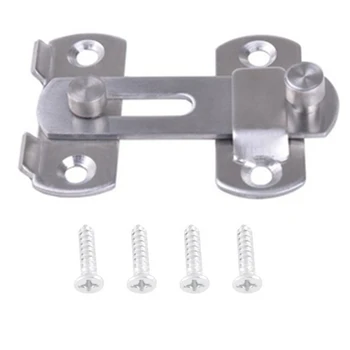 

Door Hasp Latch Stainless Steel Hasp Latch Lock Sliding Door lock for Window Cabinet Fitting Room Accessorries Home Hardware