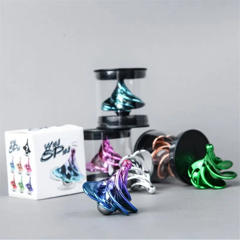 Ветер Spinner EDC Blow Figet Spinner Настольный волчок игрушки для снятия стресса