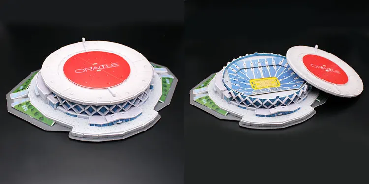 Бумага стерео 3D головоломка стадион модель строительные наборы DIY сборка футбольная архитектура детская интеллектуальная игрушка подарок на день рождения